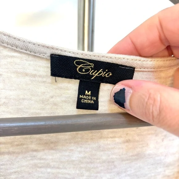 Cupio Fringe Long Tank Top Size Medium Southwestern Sheer Festival Rodeo Cowgirl - Picture 3 of 10